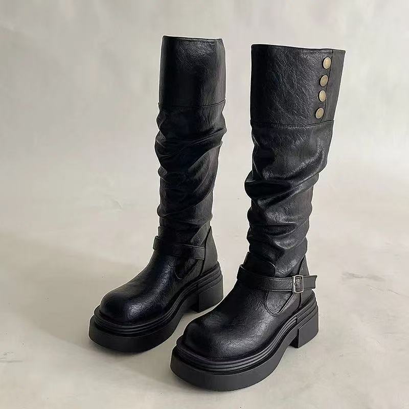 Damen Mode Stiefel mit eleganten Riemen und lässigem Design Heidi Mode - Image 3