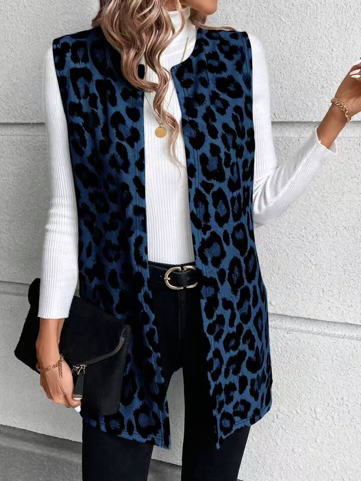 Damen Mode Weste mit Leopardenmuster Heidi-Mode - Image 6