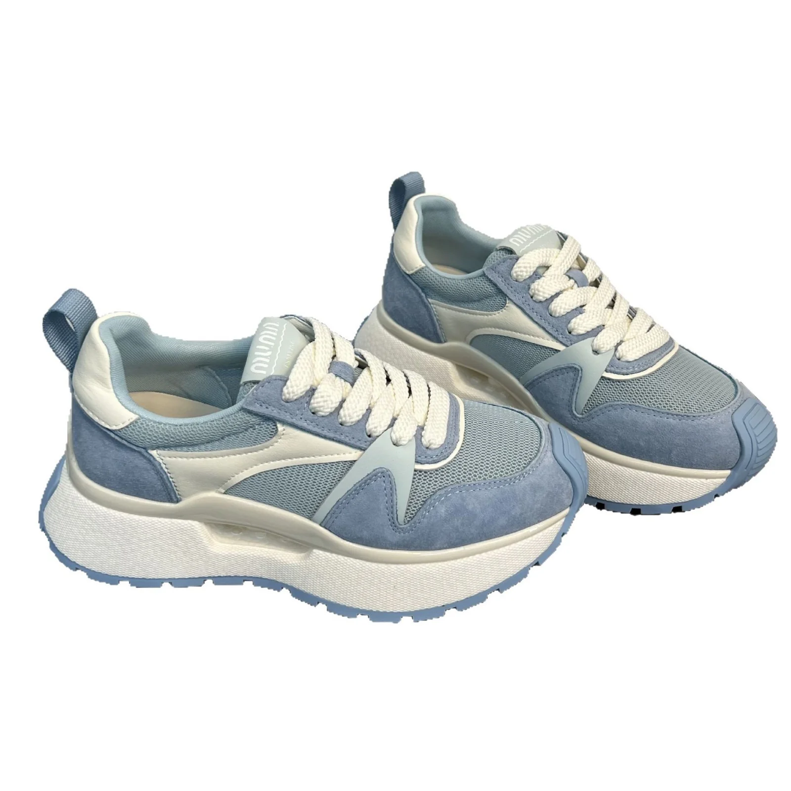 Damen moderne Chunky Sneakers mit elastischem Obermaterial und rutschfester Sohle Heidi Mode - Image 5