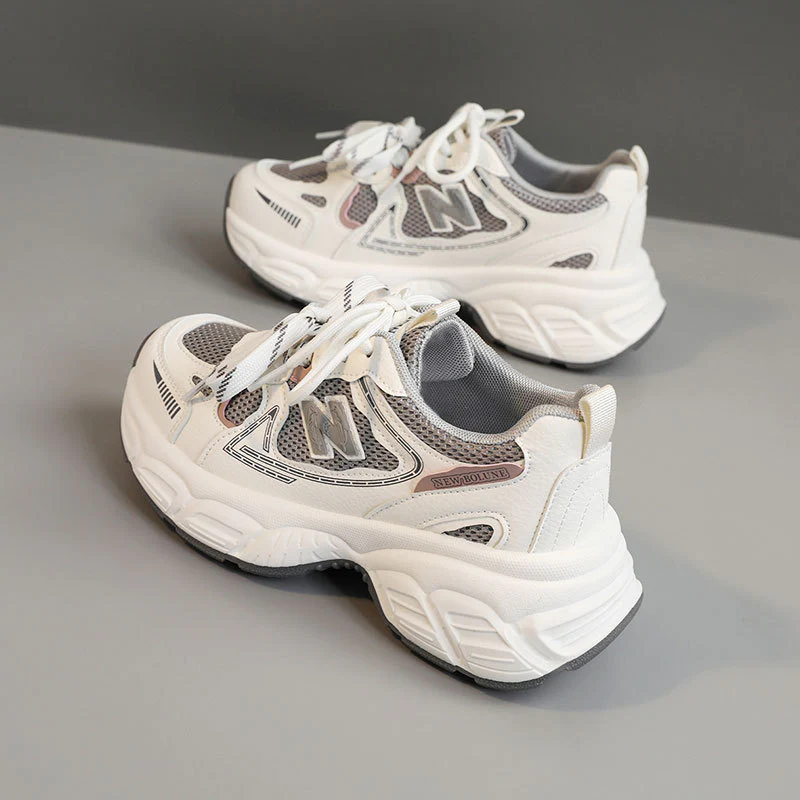 Damen moderne Laufsneaker mit atmungsaktiver Mesh-Oberfläche und dämpfender Sohle Heidi Mode - Image 2