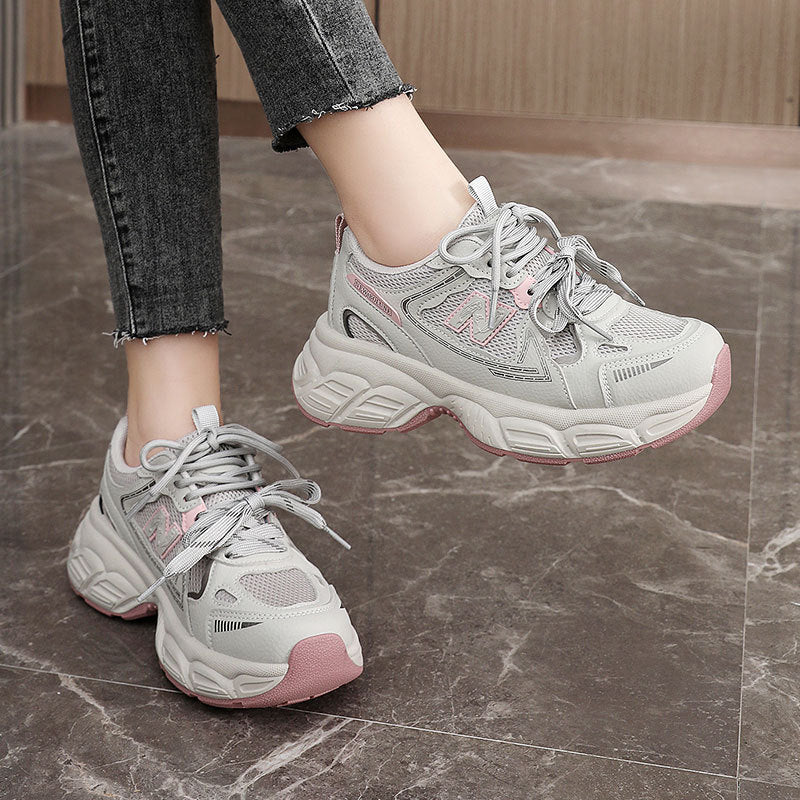 Damen moderne Laufsneaker mit atmungsaktiver Mesh-Oberfläche und dämpfender Sohle Heidi Mode - Image 4