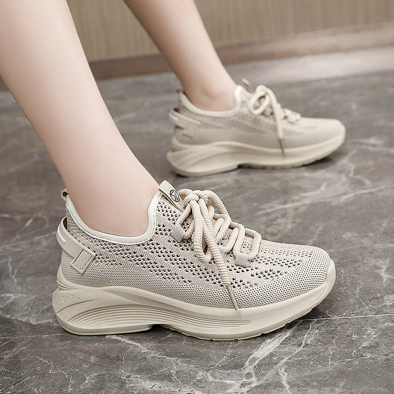 Damen moderne Sneakers mit atmungsaktiver Mesh-Oberfläche und dämpfendem Sohlenprofil Heidi Mode - Image 3