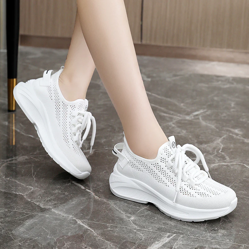 Damen moderne Sneakers mit atmungsaktiver Mesh-Oberfläche und dämpfendem Sohlenprofil Heidi Mode - Image 4