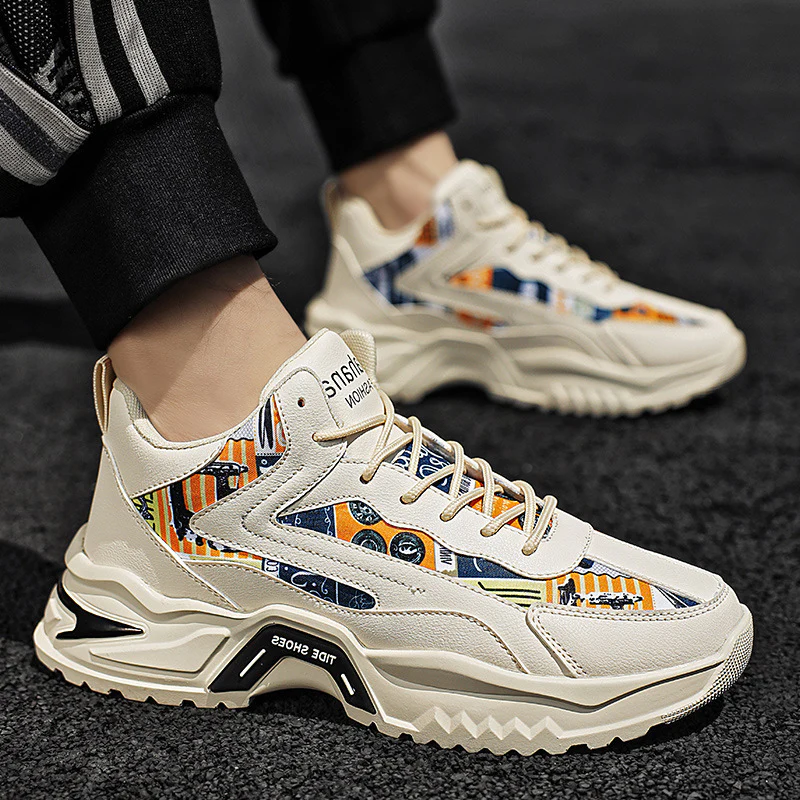 Damen moderne Sneakers mit auffälligem Print und dämpfender Laufsohle Heidi Mode - Image 3
