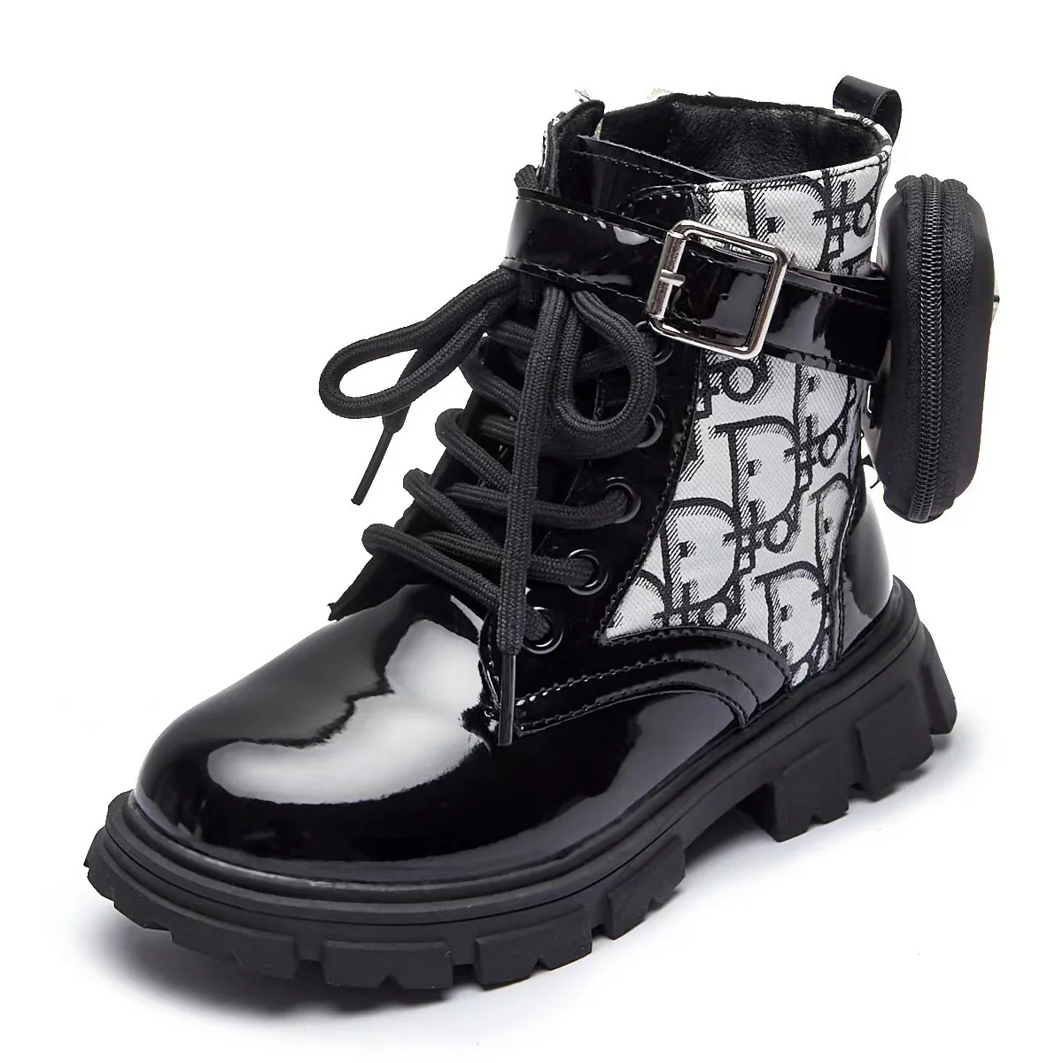 Damen modische Ankle Boots mit praktischen Taschen und robustem Profilsohle Heidi Mode - Image 3