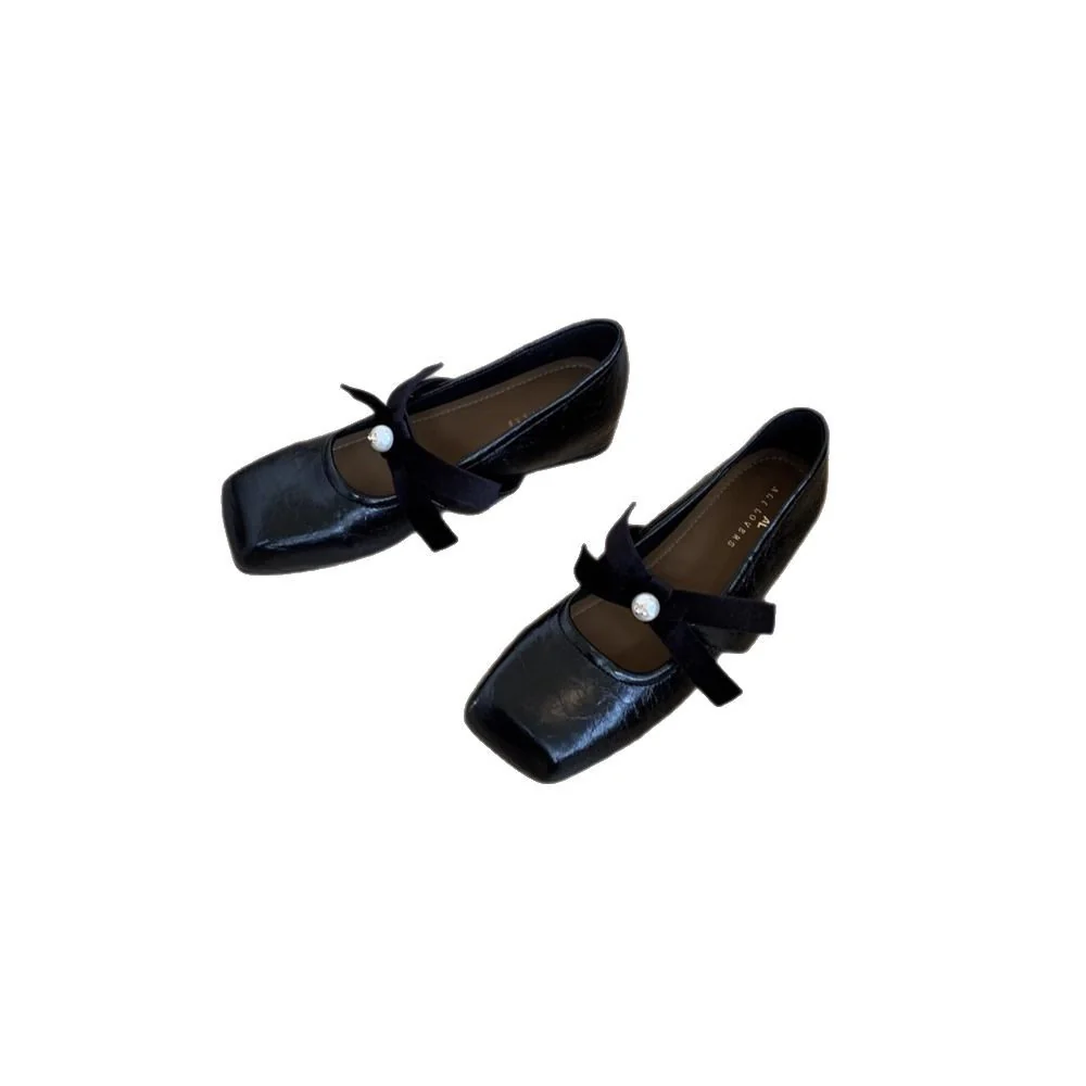 Damen Modische Ballerinas mit elegantem Schleifenakzent und feiner Perlenverzierung Heidi Mode - Image 5