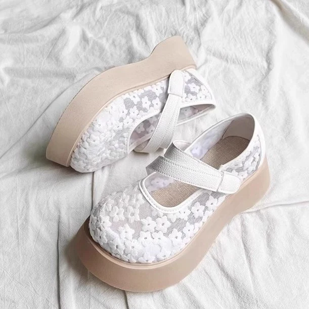 Damen modische Ballerinas mit floralem Design und dämpfender Sohle Heidi Mode - Image 4