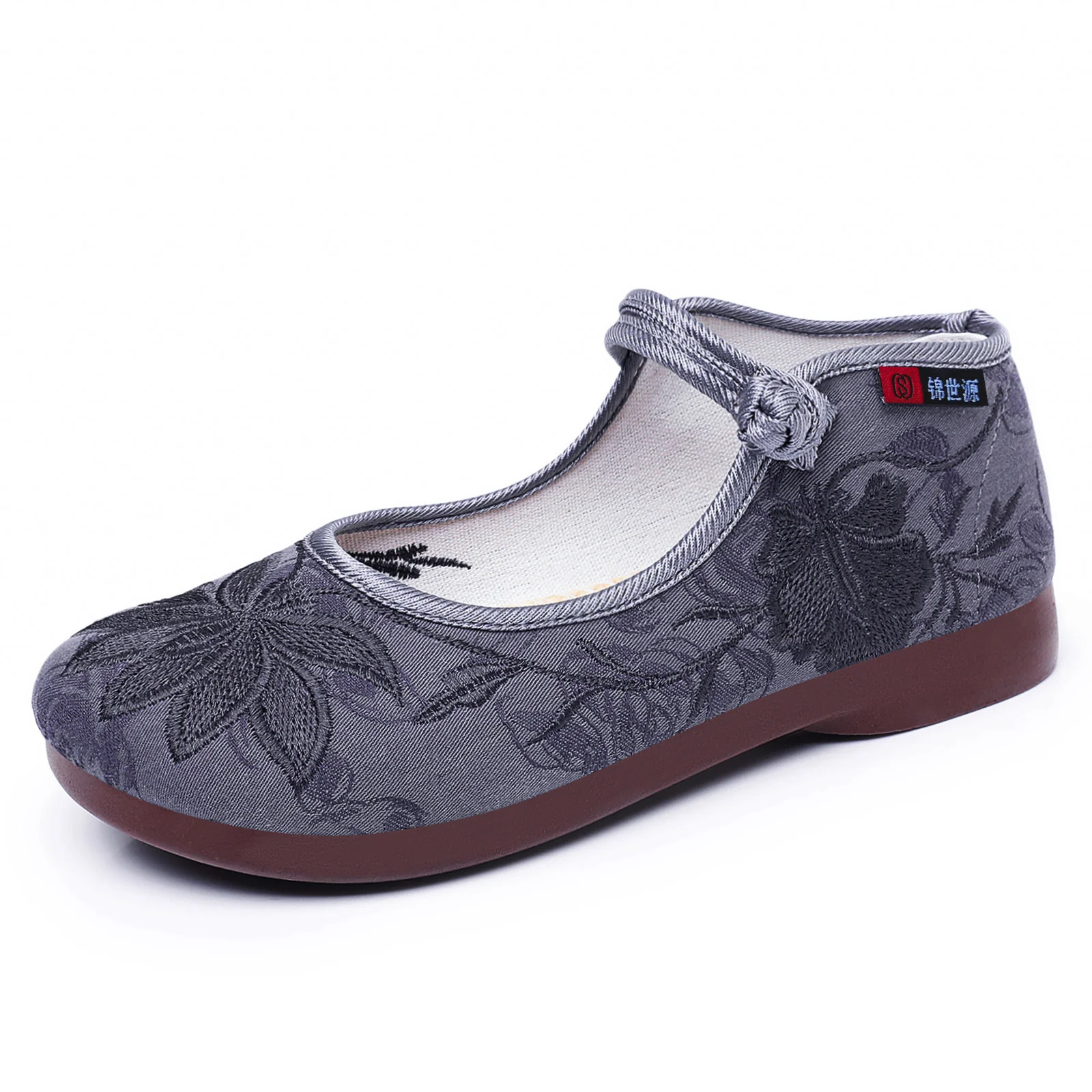 Damen Modische Ballerinas mit floralem Stickdesign Heidi Mode - Image 6