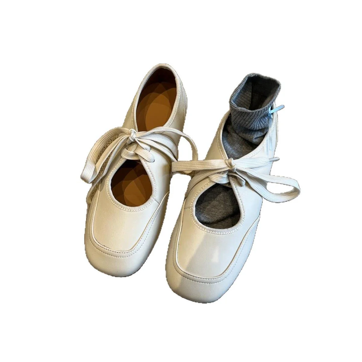 Damen modische Ballerinas mit integriertem Sockenkomplettsystem Heidi Mode - Image 5