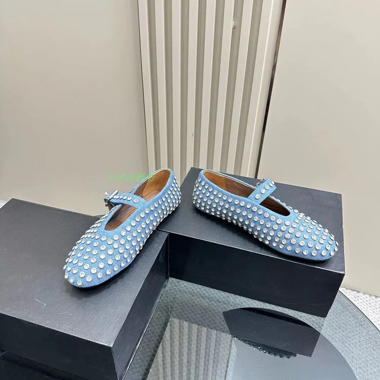 Damen Modische Ballerinas mit Strassverzierungen und komfortablem Fußbett Heidi Mode - Image 8