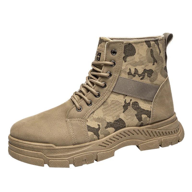 Damen modische camouflierte Ankle Boots mit rutschfester Sohle und elastischem Einsatz Heidi Mode - Image 5