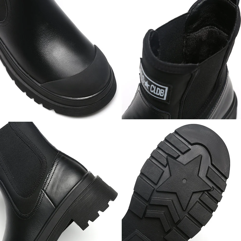 Damen modische Chelsea-Stiefel mit robustem Sohlenprofil Heidi Mode - Image 4