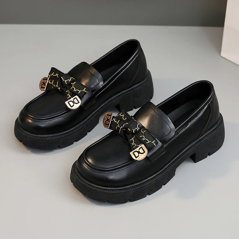 Damen modische Chunky Loafers mit dekorativen Schleifen und stabiler Laufsohle Heidi Mode - Image 2