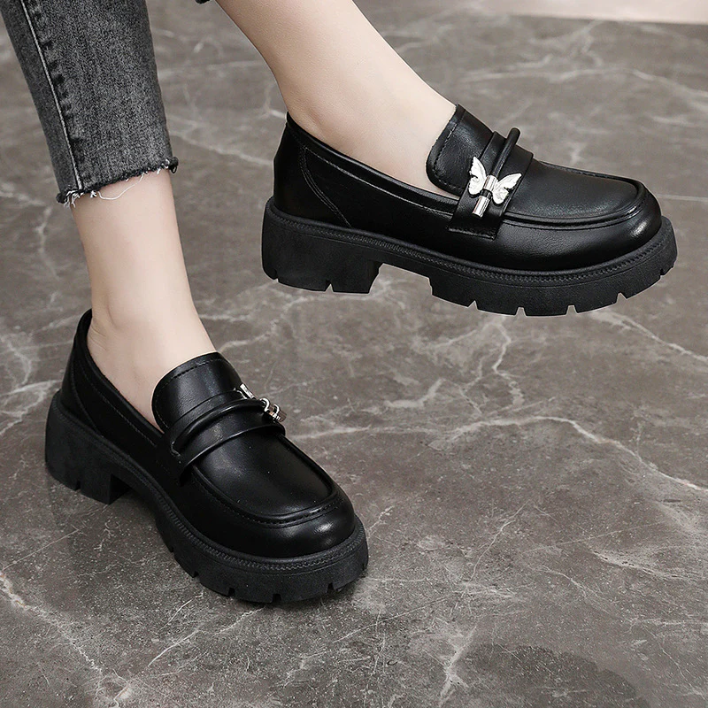 Damen modische Chunky Loafers mit robustem Profil und eleganten Applikationen Heidi Mode - Image 3
