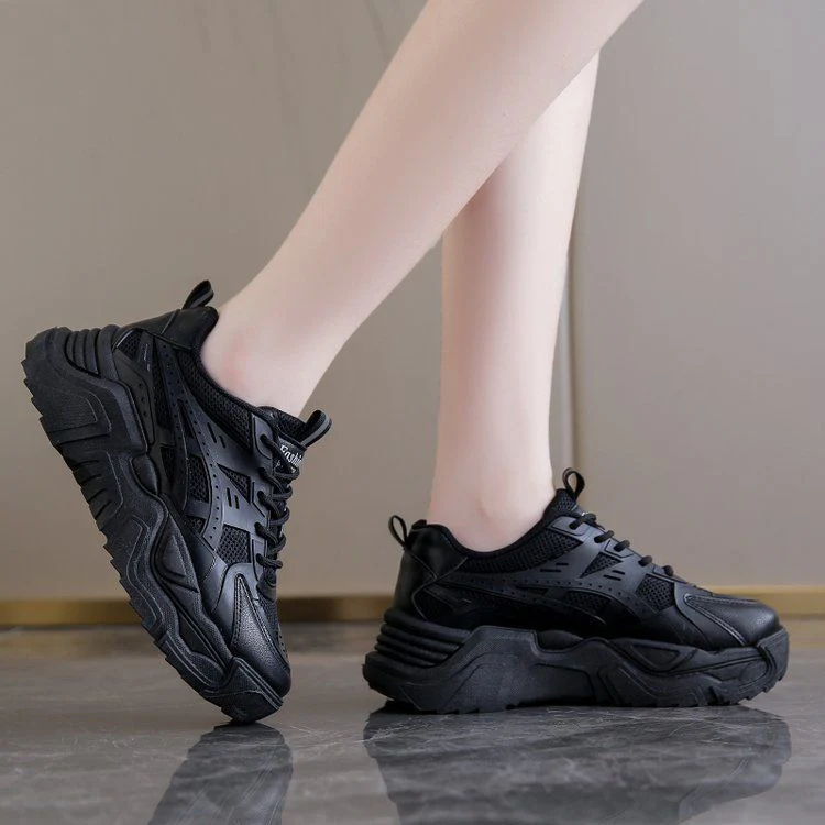 Damen modische Chunky-Sneaker mit atmungsaktivem Mesh und rutschfester Sohle Heidi Mode - Image 3