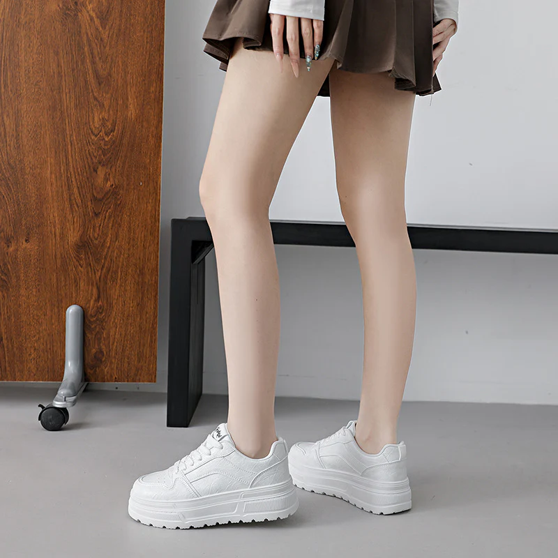 Damen Modische Chunky Sneaker mit atmungsaktivem Obermaterial und stabiler Dämpfung Heidi Mode - Image 3