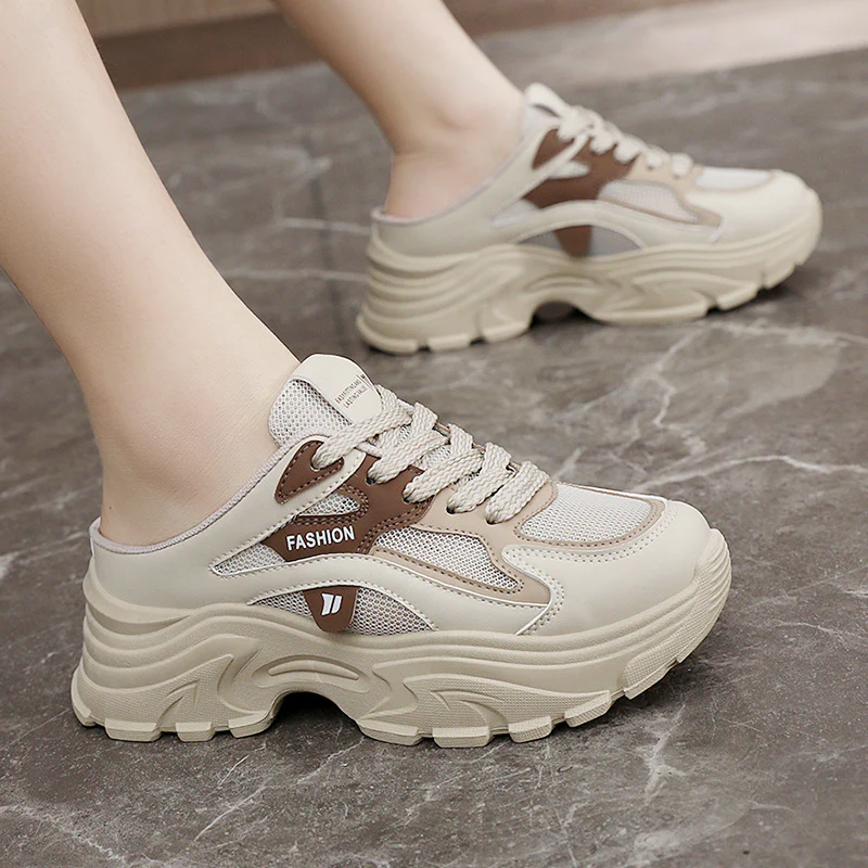 Damen modische Chunky Sneaker mit atmungsaktiver Mesh-Oberfläche und stabiler Dämpfung Heidi Mode - Image 3