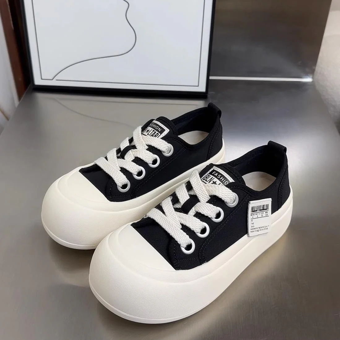 Damen modische Chunky-Sneaker mit bequemer Profilsohle Heidi Mode - Image 4