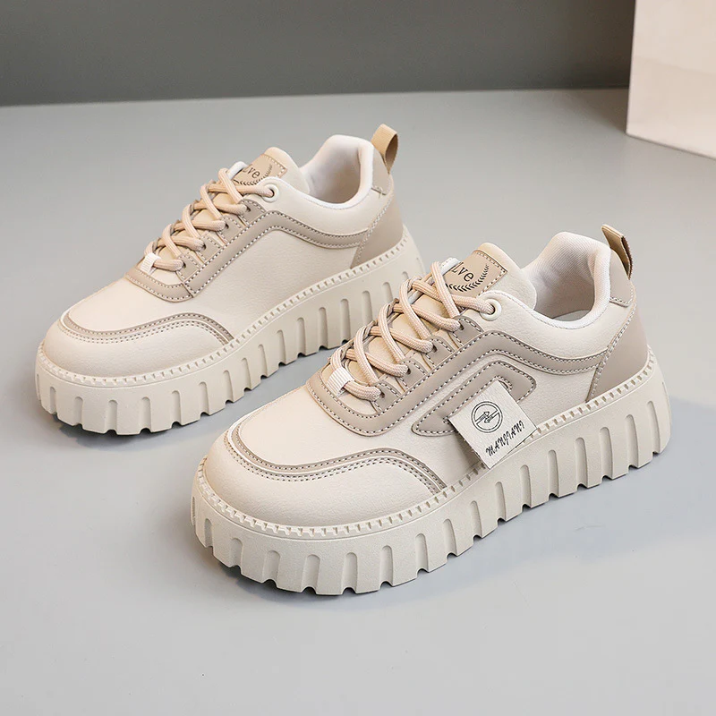 Damen modische Chunky Sneaker mit dämpfender Gummisohle und atemberaubendem Design Heidi Mode - Image 2