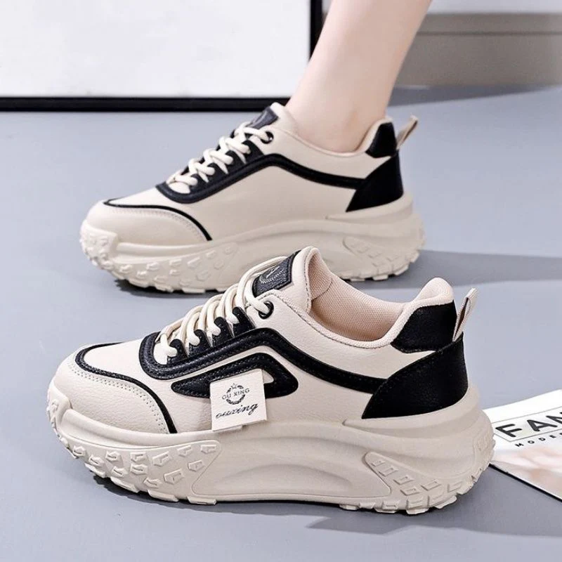 Damen modische Chunky-Sneaker mit dämpfender Sohle und rutschfester Laufsohle Heidi Mode - Image 5
