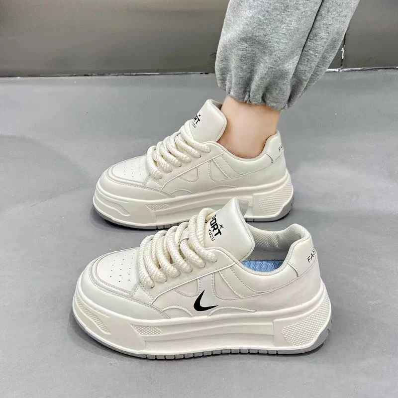 Damen modische Chunky-Sneaker mit dicker Dämpfung und elastischem Schnürsystem Heidi Mode - Image 4