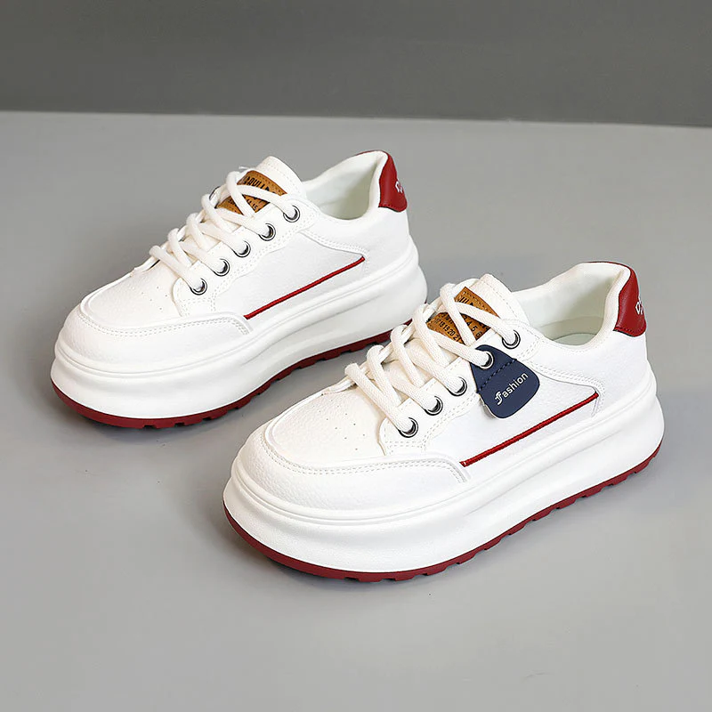 Damen modische Chunky Sneaker mit hochgezogenem Sohlenprofil und atmungsaktiver Obermaterialstruktur Heidi Mode - Image 6