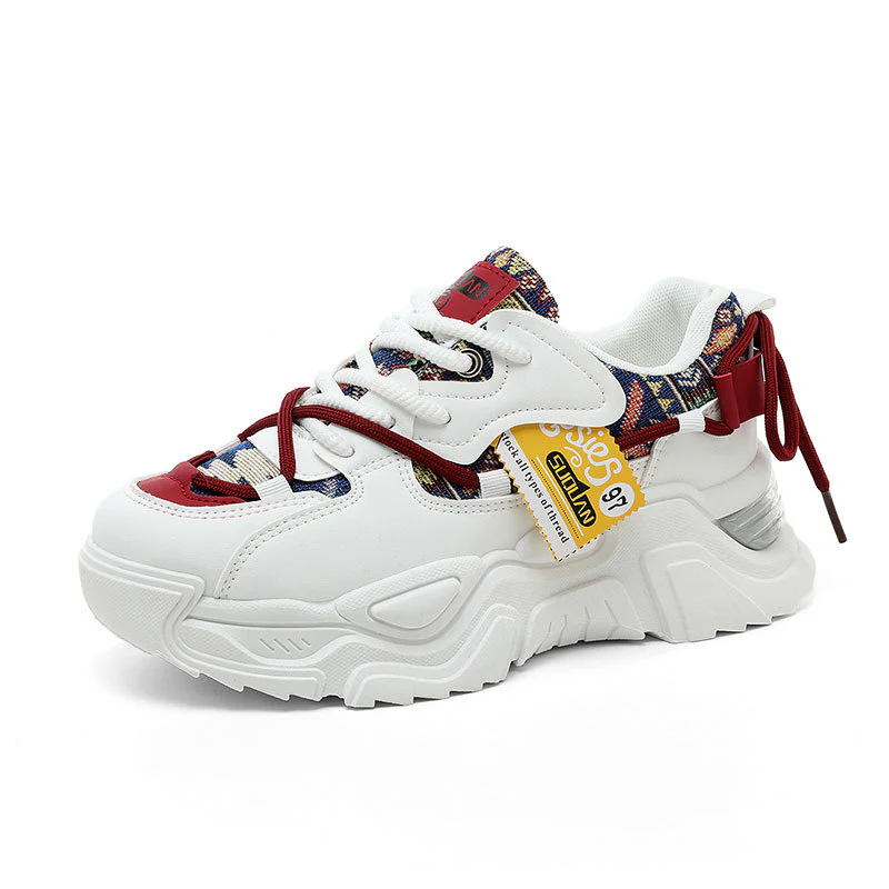 Damen modische Chunky Sneaker mit innovativem Obermaterial und sportlichem Design Heidi Mode - Image 5