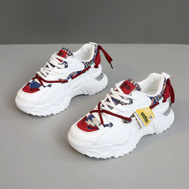 Damen modische Chunky Sneaker mit innovativem Obermaterial und sportlichem Design Heidi Mode - Image 6