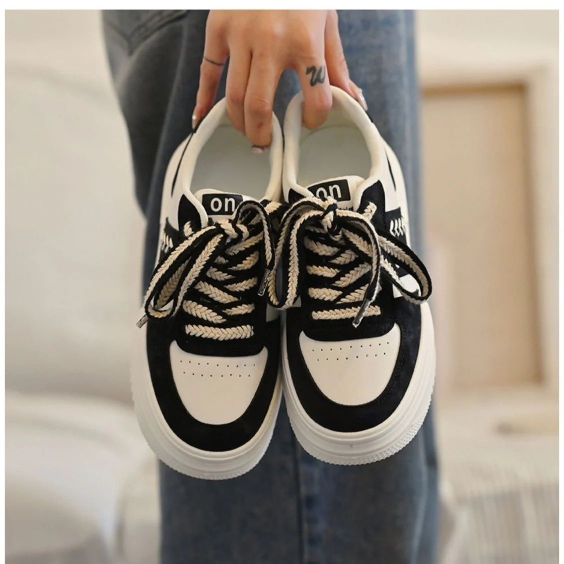 Damen modische Chunky-Sneaker mit stabiler Plattform und auffälligem Design Heidi Mode - Image 4