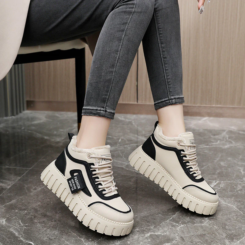 Damen modische Chunky Sneaker mit weichem Futter und robuster Sohle Heidi Mode - Image 4