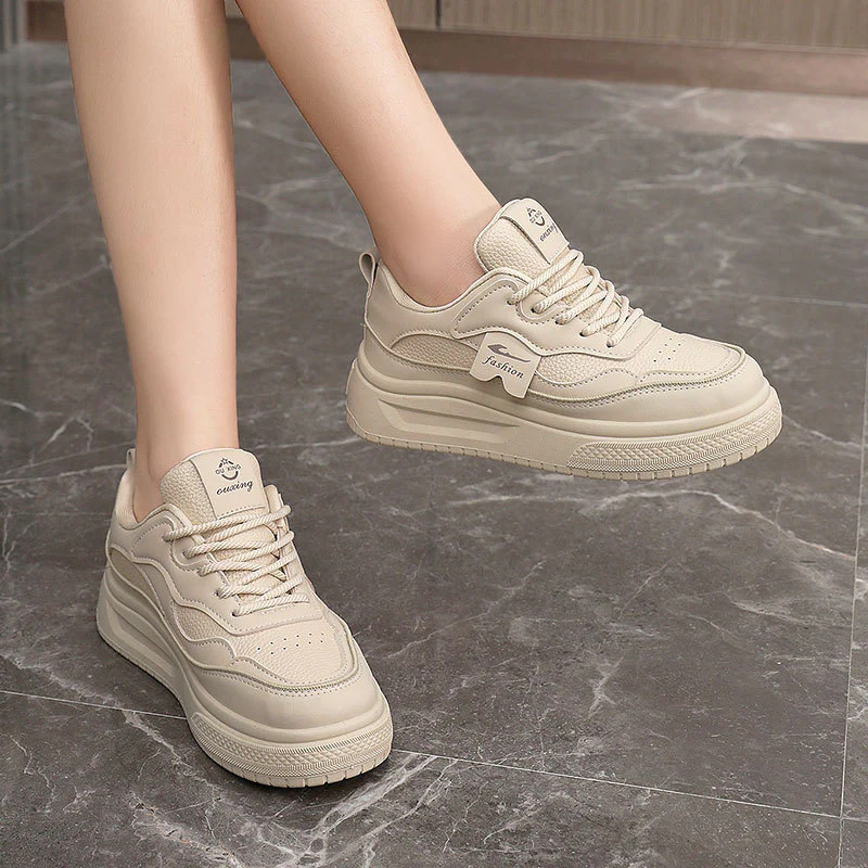 Damen modische chunky Sneakers mit atmungsaktivem Obermaterial und bequemer Dämpfung Heidi Mode - Image 3