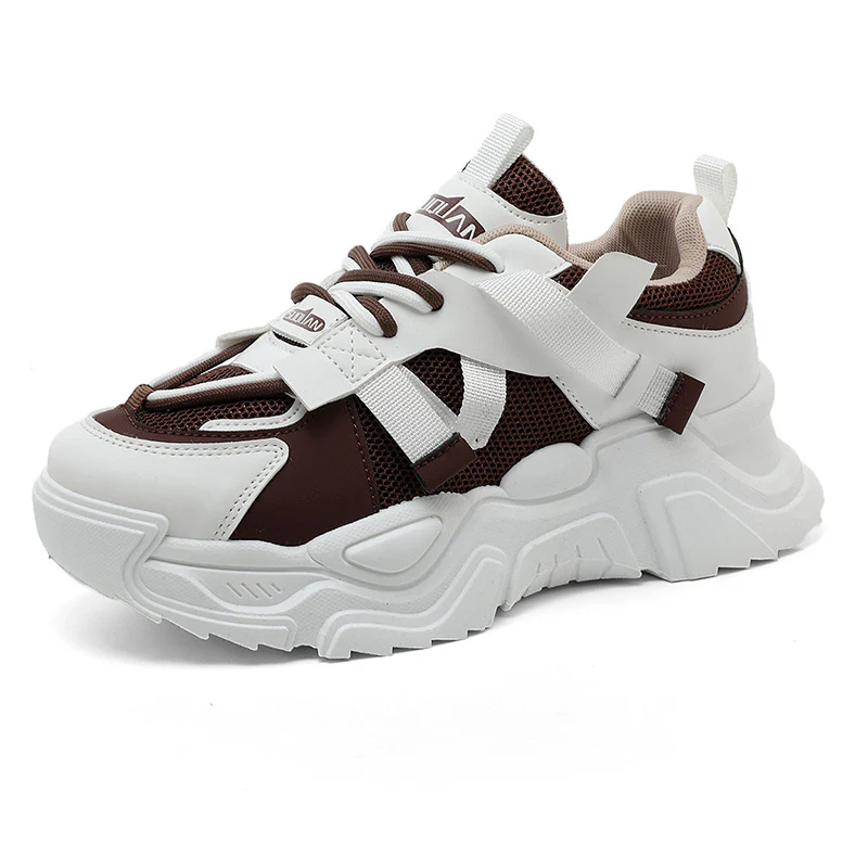 Damen modische Chunky Sneakers mit atmungsaktivem Obermaterial und dämpfendem Profil Heidi Mode - Image 5