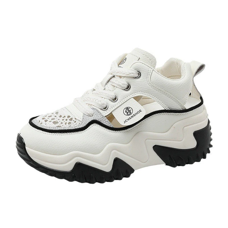 Damen Modische Chunky Sneakers mit atmungsaktivem Obermaterial und komfortabler Dämpfung Heidi Mode