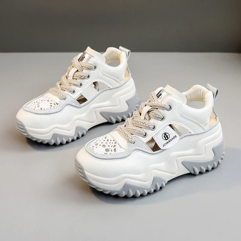 Damen Modische Chunky Sneakers mit atmungsaktivem Obermaterial und komfortabler Dämpfung Heidi Mode - Image 6