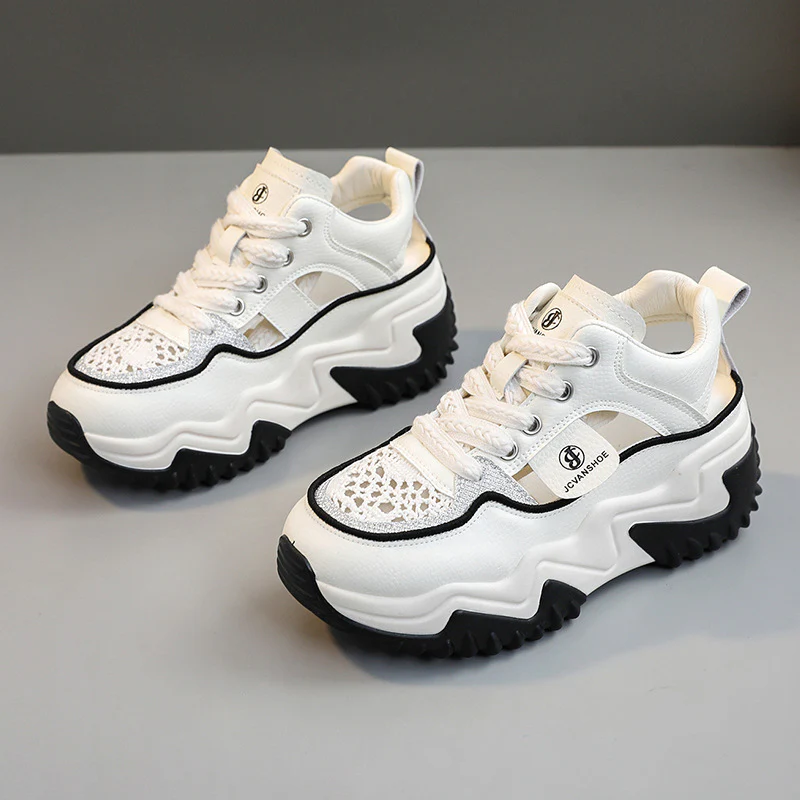 Damen Modische Chunky Sneakers mit atmungsaktivem Obermaterial und komfortabler Dämpfung Heidi Mode - Image 7