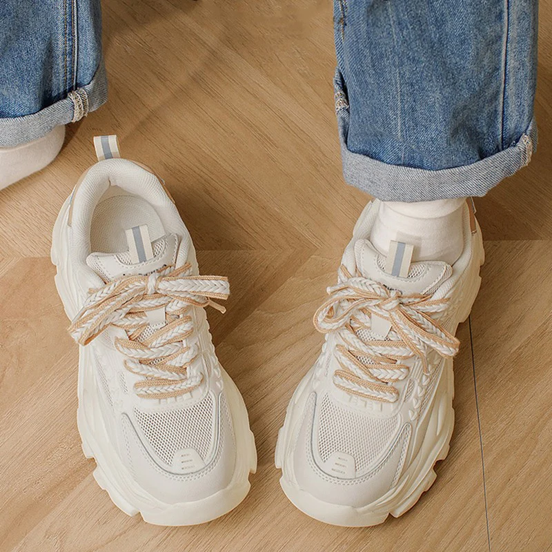 Damen Modische Chunky Sneakers mit atmungsaktiver Mesh-Konstruktion und komfortabler Dämpfung Heidi Mode - Image 4