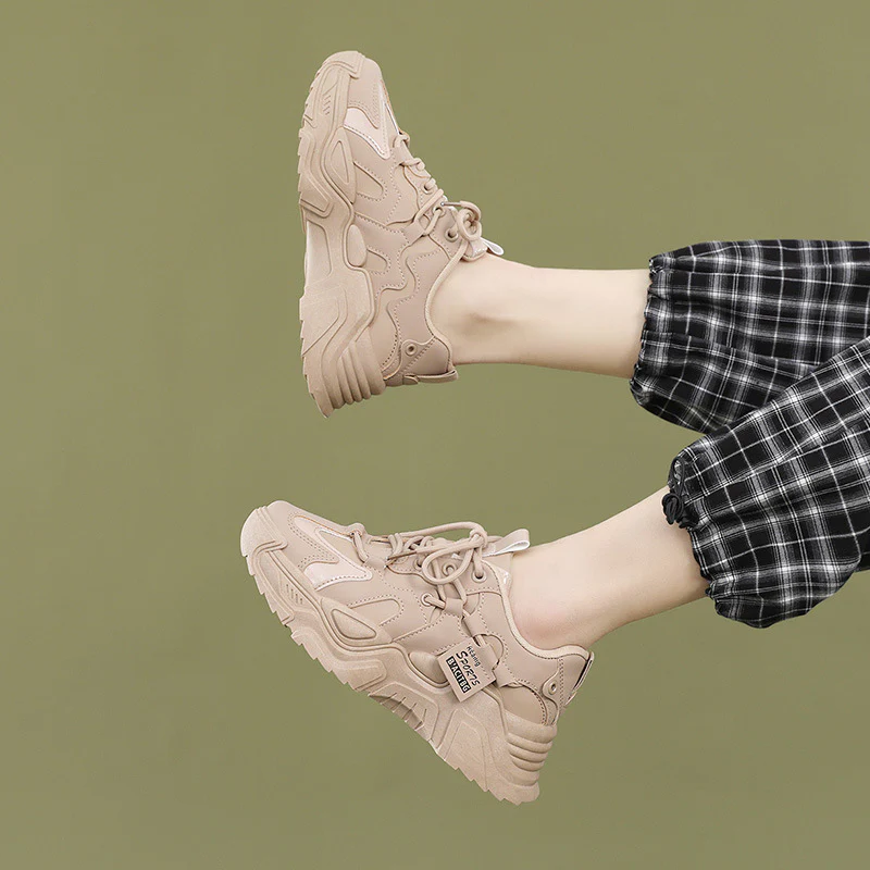 Damen modische Chunky Sneakers mit atmungsaktiver Mesh-Oberfläche und dämpfendem Sohlenprofil Heidi Mode - Image 3