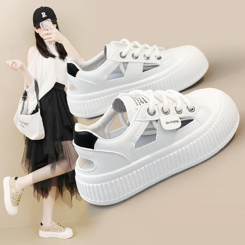 Damen modische Chunky Sneakers mit atmungsaktiver Mesh-Oberfläche und rutschfester Sohle Heidi Mode