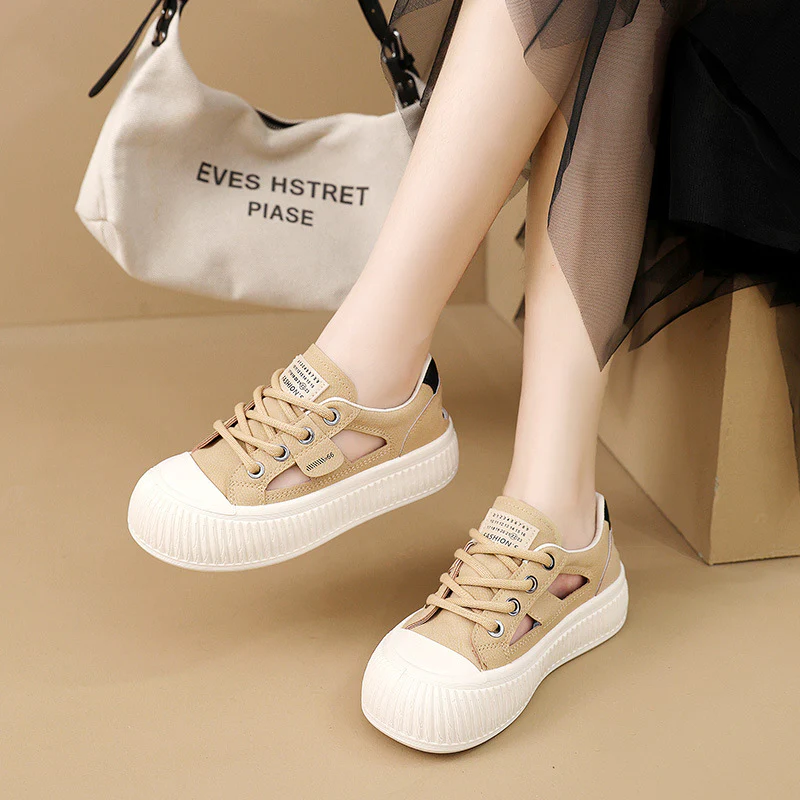 Damen modische Chunky Sneakers mit atmungsaktiver Mesh-Oberfläche und rutschfester Sohle Heidi Mode - Image 3