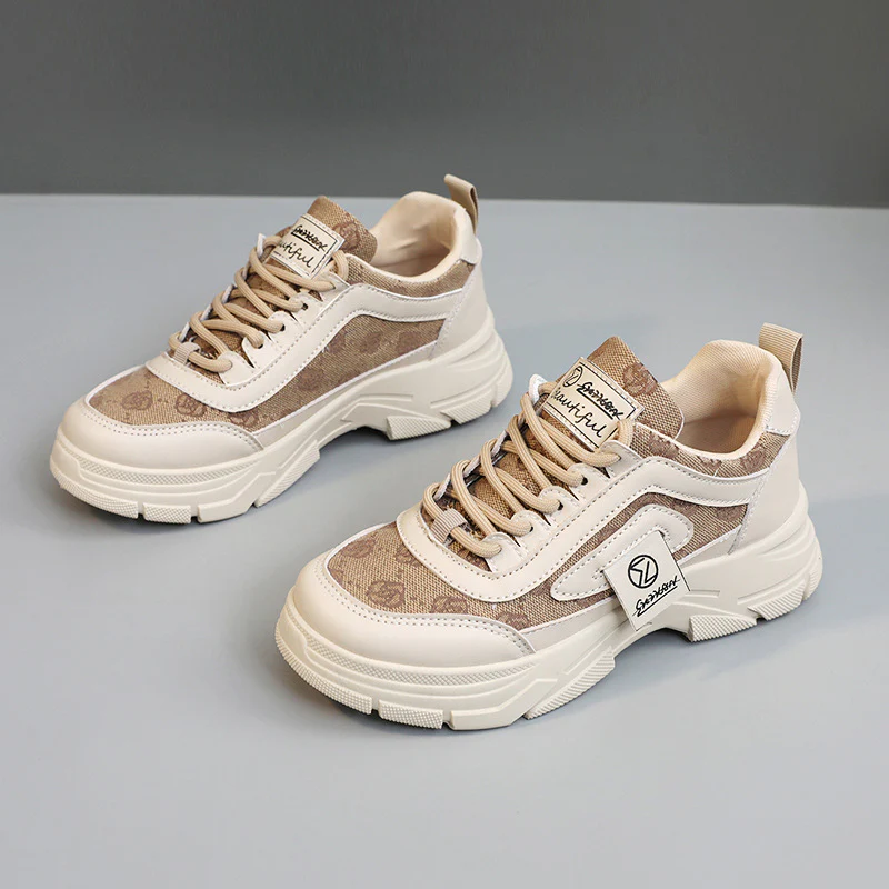 Damen modische Chunky Sneakers mit atmungsaktiver Oberflächenstruktur Heidi Mode - Image 2