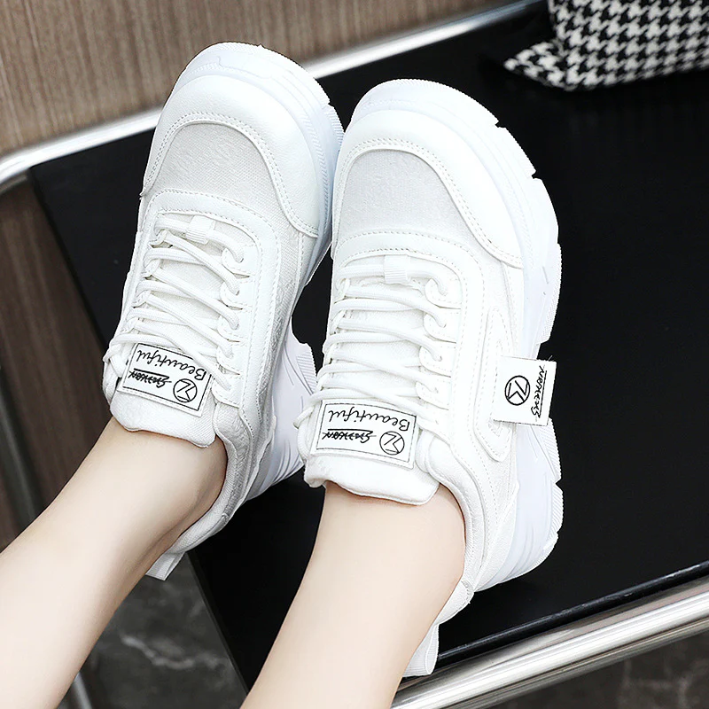 Damen modische Chunky Sneakers mit atmungsaktiver Oberflächenstruktur Heidi Mode - Image 4