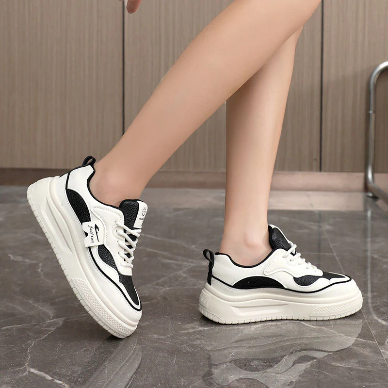 Damen modische Chunky Sneakers mit atmungsaktiver Oberflächenstruktur und komfortabler Sohle Heidi Mode - Image 4