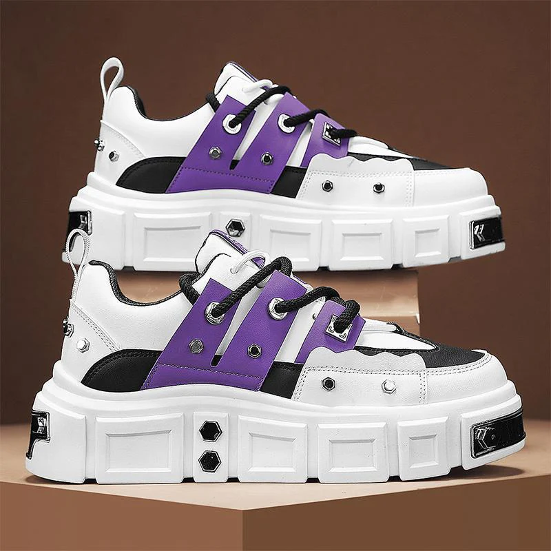 Damen modische Chunky Sneakers mit auffälligem Design und stabiler Laufsohle Heidi Mode - Image 4