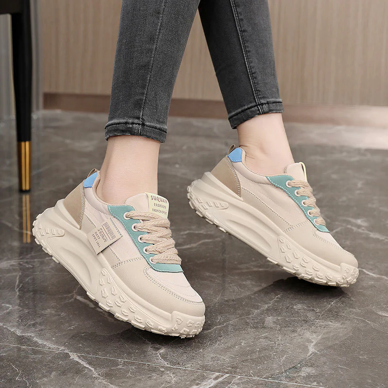 Damen modische Chunky Sneakers mit dämpfendem Sohlenprofil Heidi Mode - Image 3