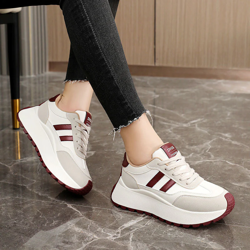 Damen Modische Chunky Sneakers mit dämpfendem Sohlenprofil und atmungsaktivem Obermaterial Heidi Mode - Image 4
