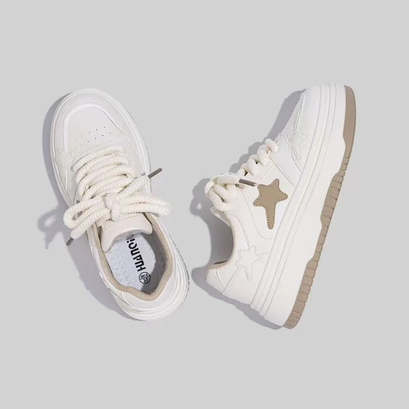 Damen Modische Chunky Sneakers mit dekorativen Sternenapplikationen Heidi Mode - Image 4