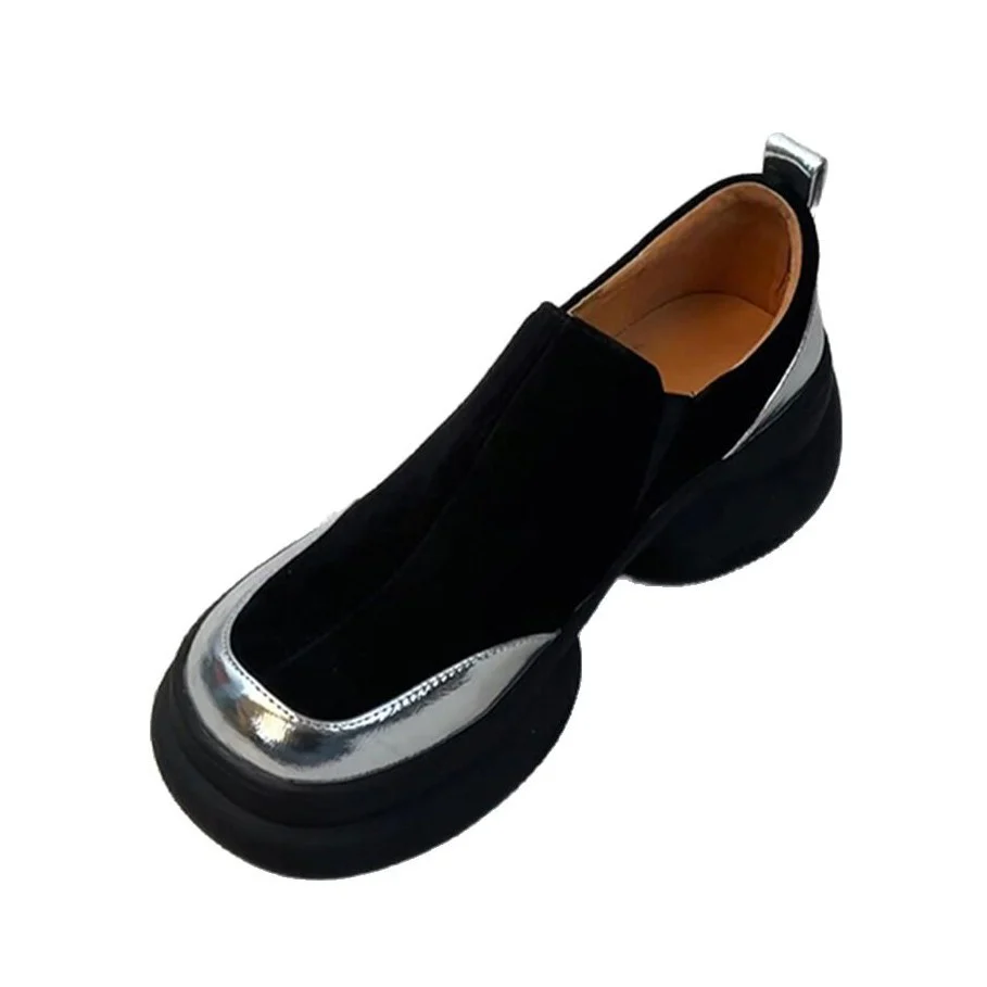 Damen modische Chunky Sneakers mit elastischem Obermaterial und markanter Sohle Heidi Mode - Image 5