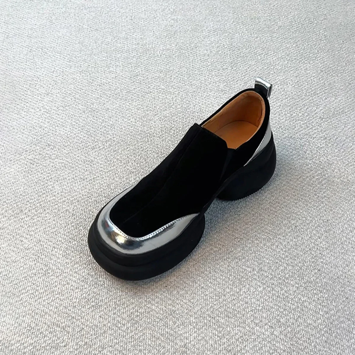 Damen modische Chunky Sneakers mit elastischem Obermaterial und markanter Sohle Heidi Mode - Image 7