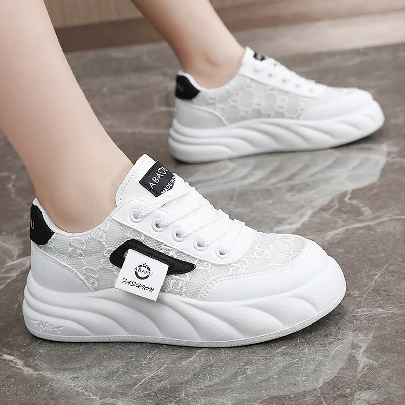 Damen modische Chunky Sneakers mit elegante Oberflächenstruktur Heidi Mode - Image 3