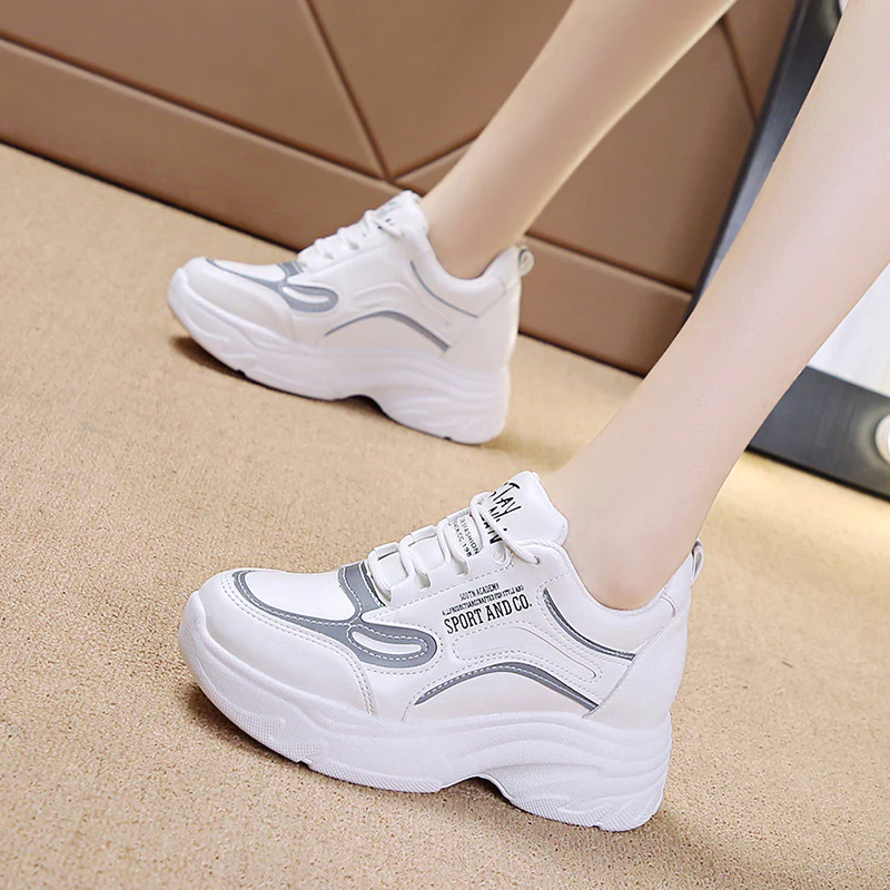 Damen Modische Chunky Sneakers mit ergonomischer Dämpfung und stabiler Sohle Heidi Mode - Image 8